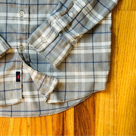 Faherty Men’s Med Glacier Lake Plaid Movement Flannel Shirt - Picture 3 of 7